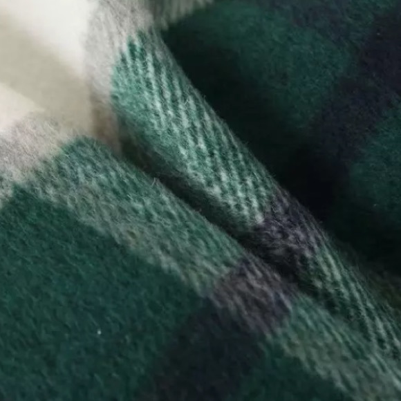 SOLD OUT Green Plaid Oversized Flannel Shacket Shirt Jacket - Picture 10 of 11